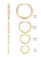 Load image into Gallery viewer, 14k Yellow Gold Large Huggie Earrings
